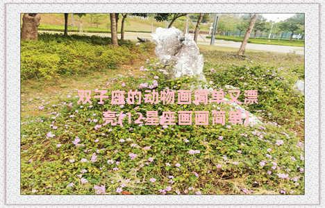 双子座的动物画简单又漂亮(12星座画画简单)